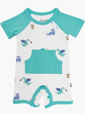NWT Kyte Baby Shortall, Dragon, 12-18M
